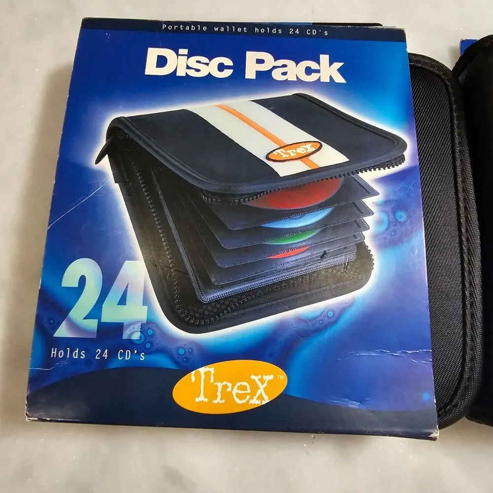 FujiFilm & Trex Vinyl CD Zipper Travel Storage Case - 24 ct each. Total 48 cd's